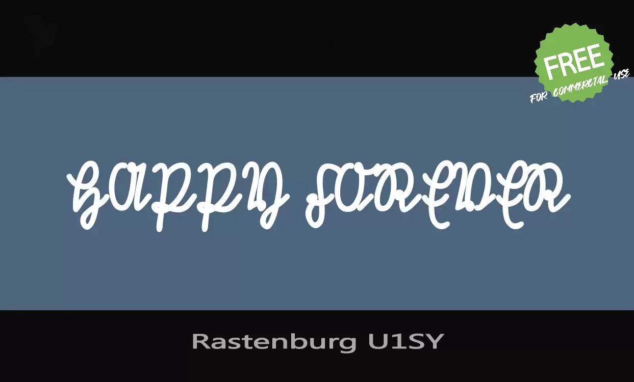 「Rastenburg-U1SY」字体效果图