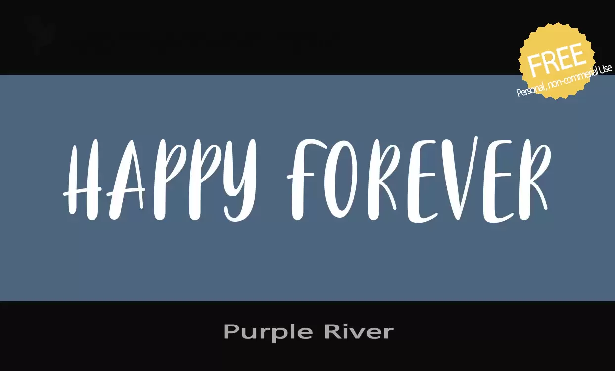 「Purple-River」字体效果图