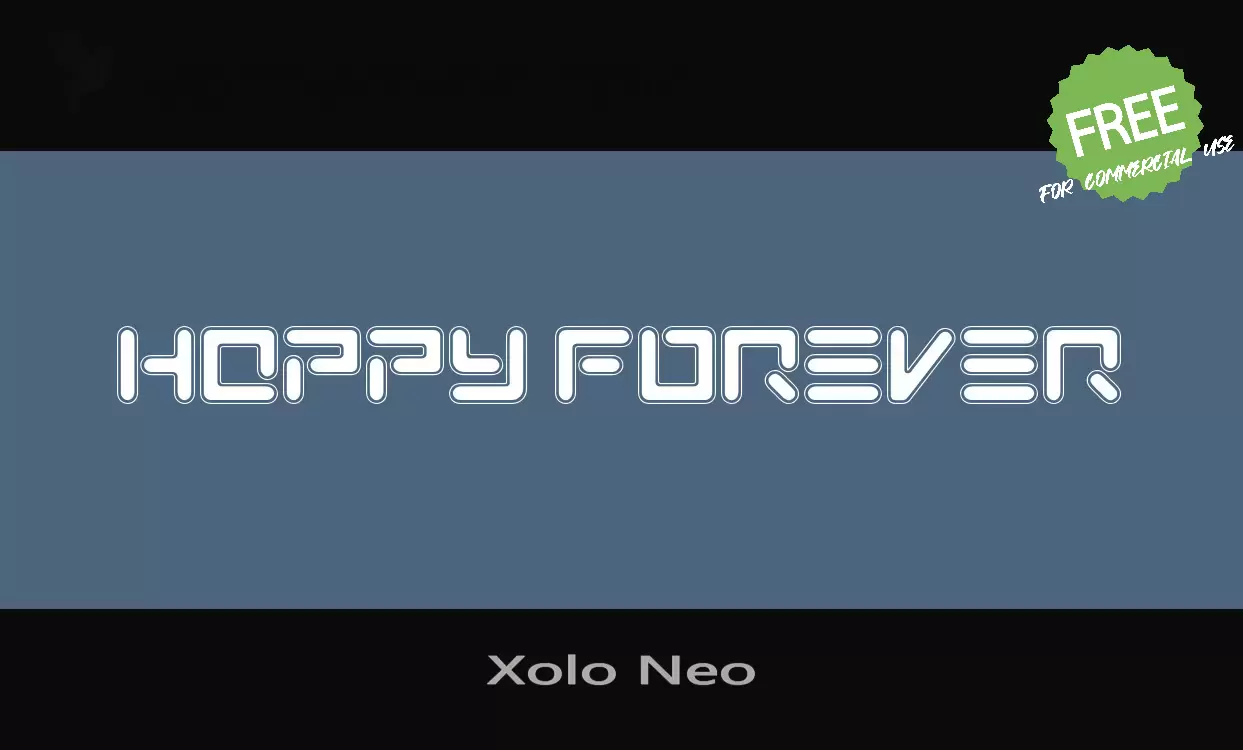 「Xolo-Neo」字体效果图