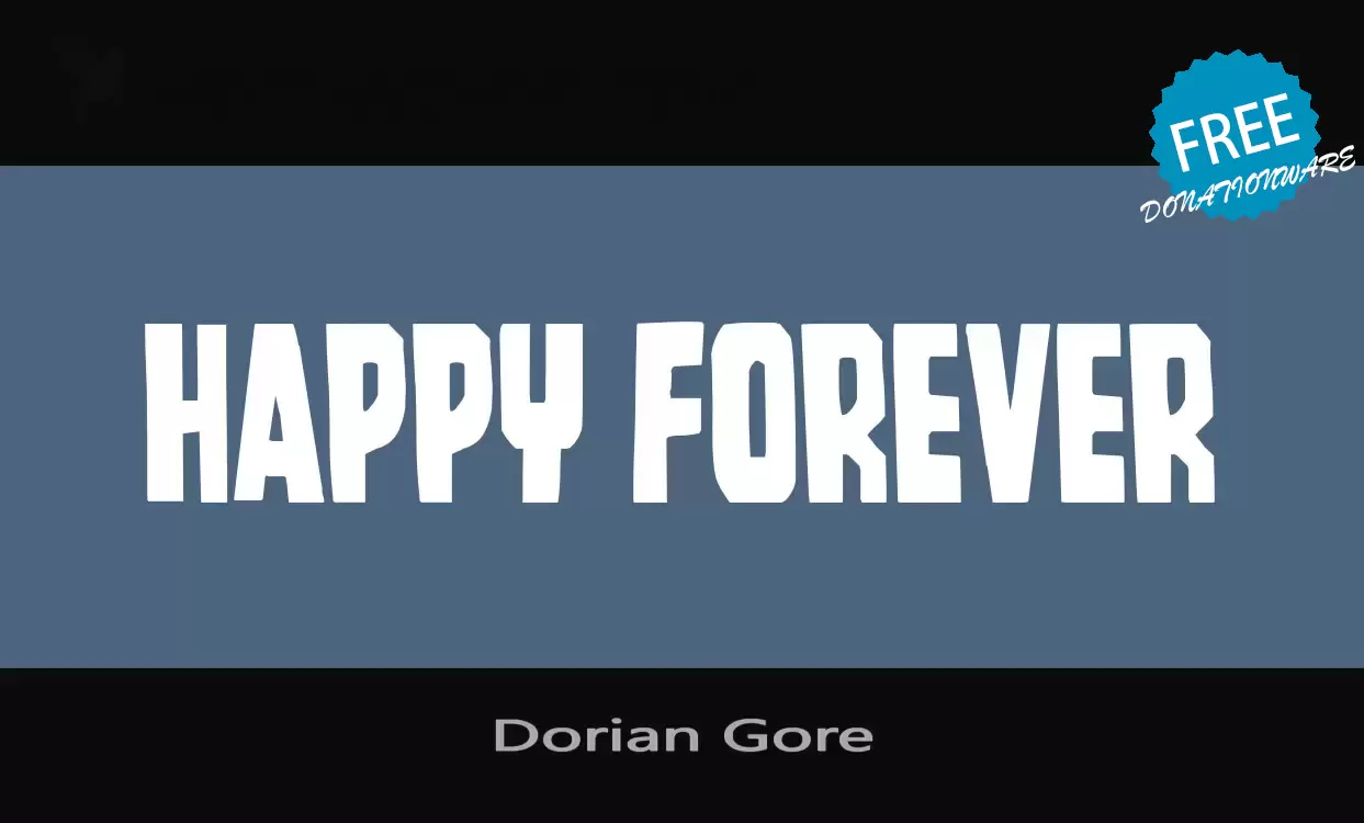 「Dorian-Gore」字体效果图