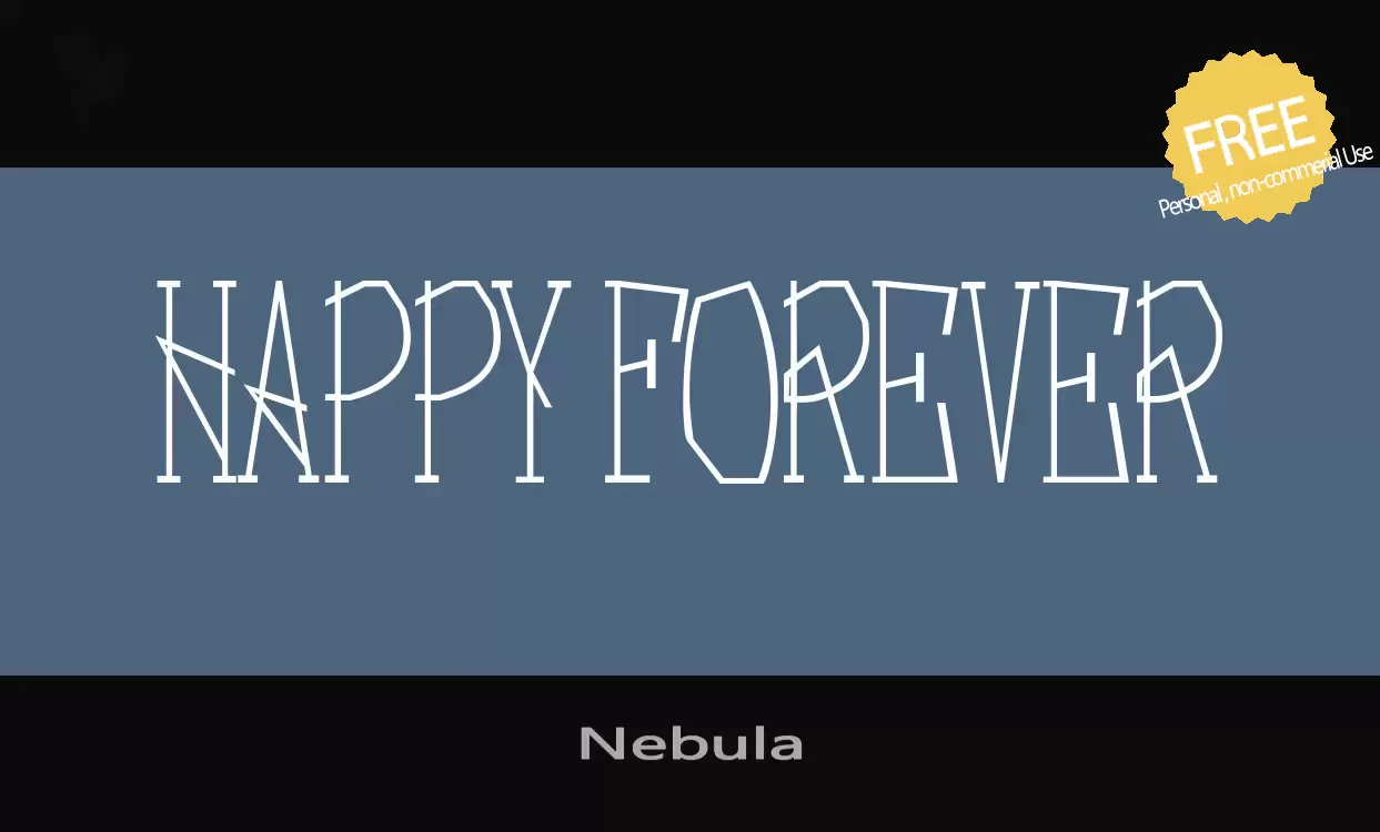 Font Sample of Nebula