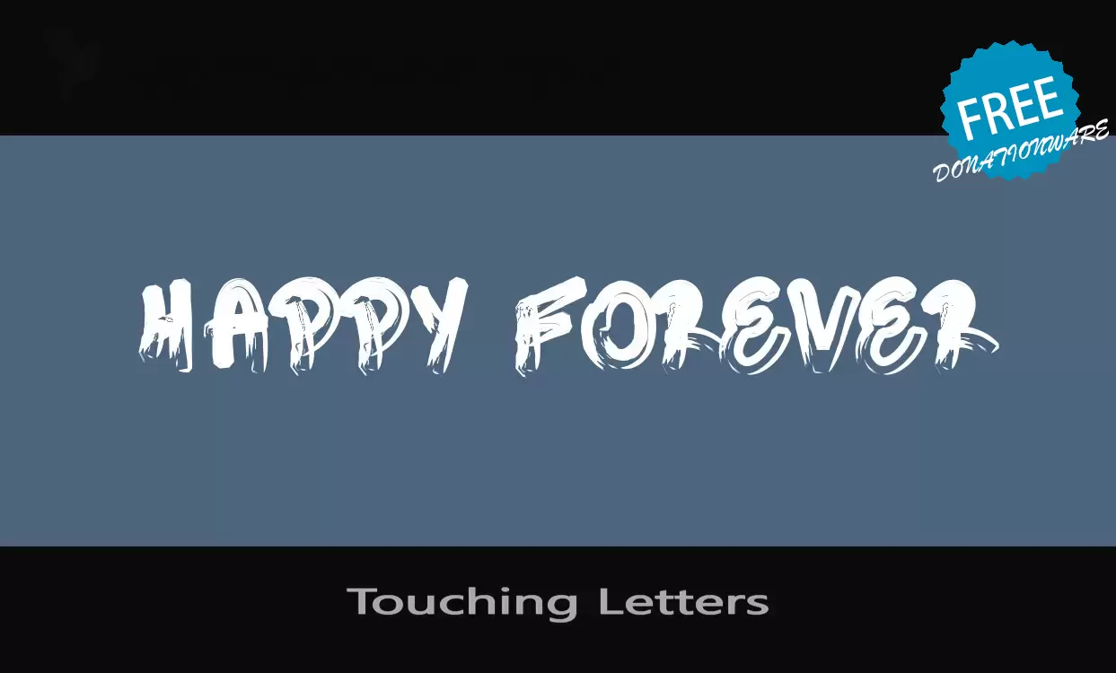 「Touching-Letters」字体效果图