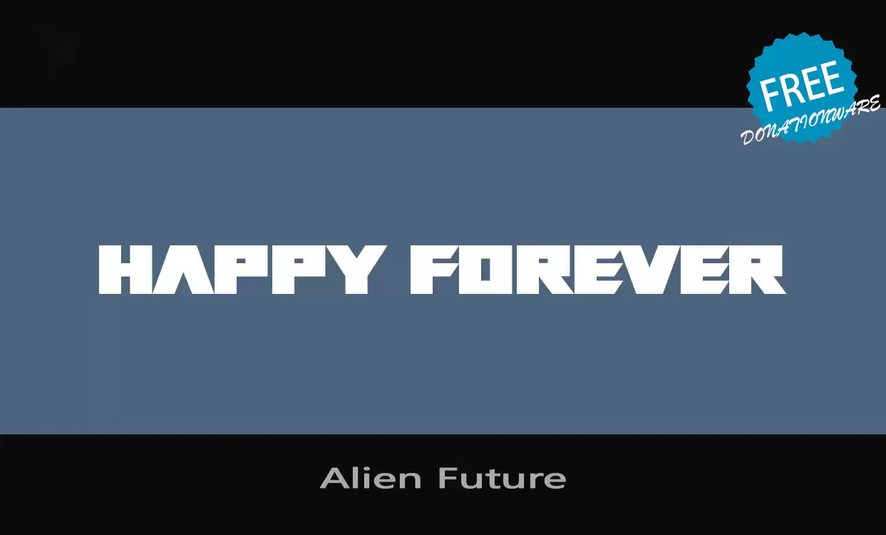 「Alien-Future」字体效果图