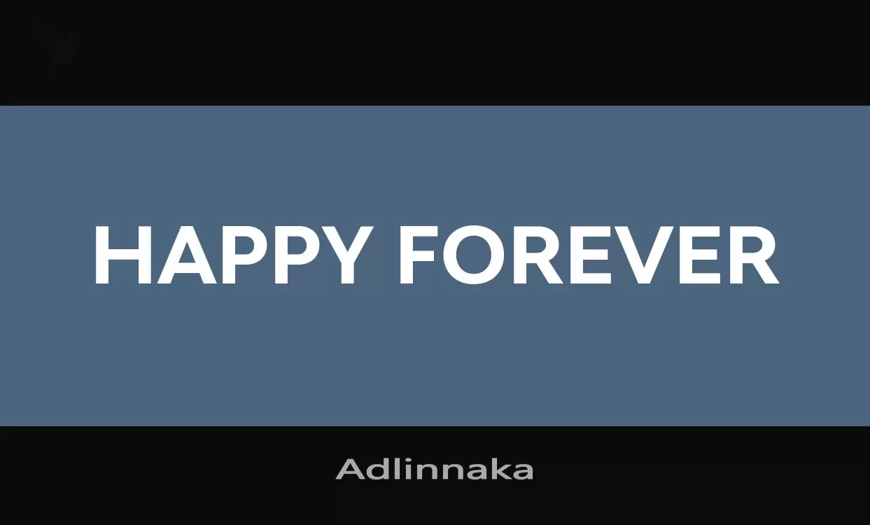 Font Sample of Adlinnaka