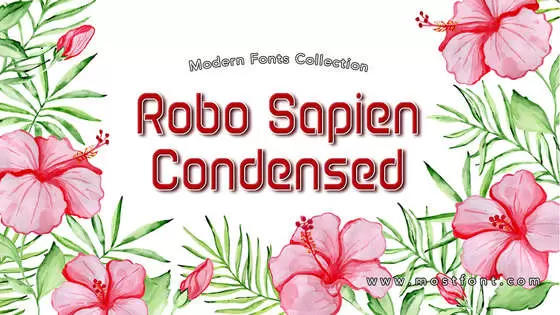 「Robo-Sapien-Condensed」字体排版图片