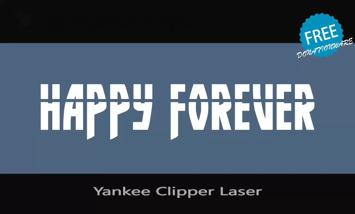 「Yankee-Clipper-Laser」字体效果图