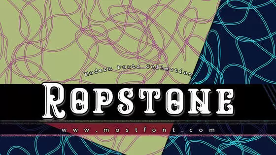 Typographic Design of Ropstone