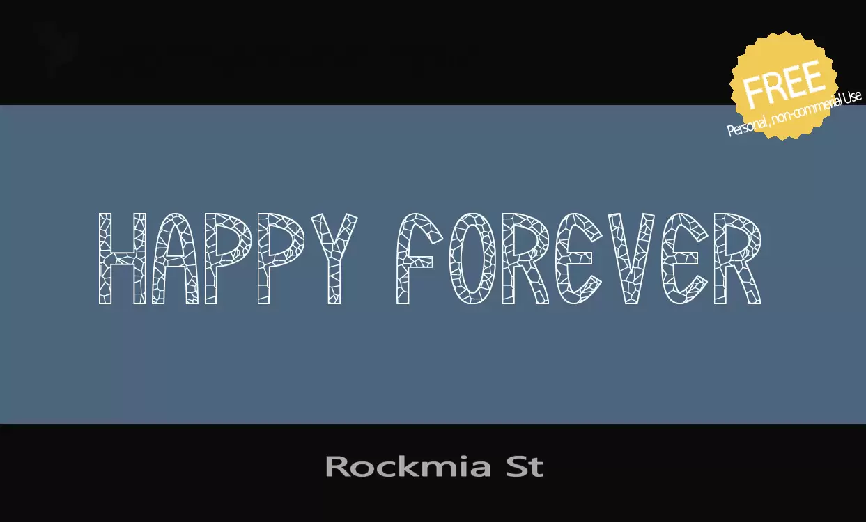 「Rockmia-St」字体效果图