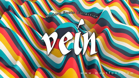 「Vein」字体排版样式