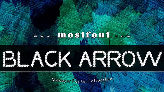 Typographic Design of BLACK-ARROW