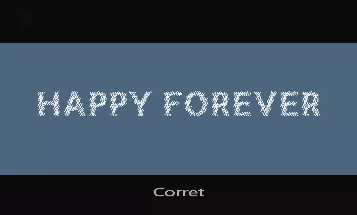 「Corret」字体效果图