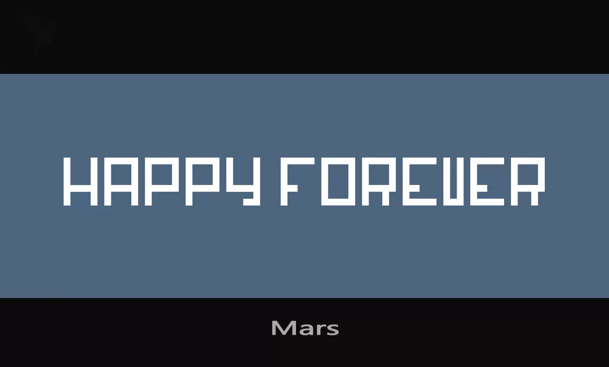 Font Sample of Mars