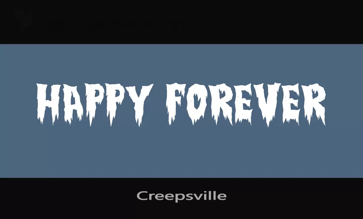 「Creepsville」字体效果图