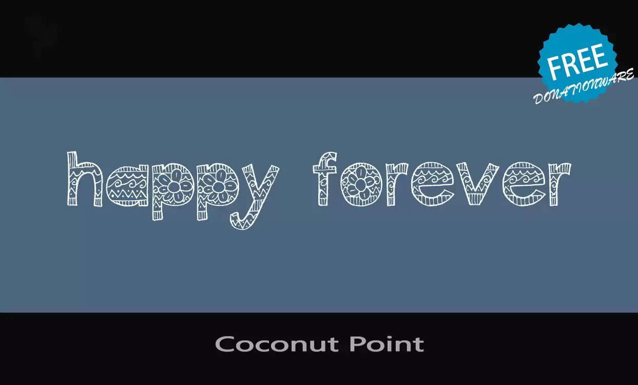 Font Sample of Coconut-Point