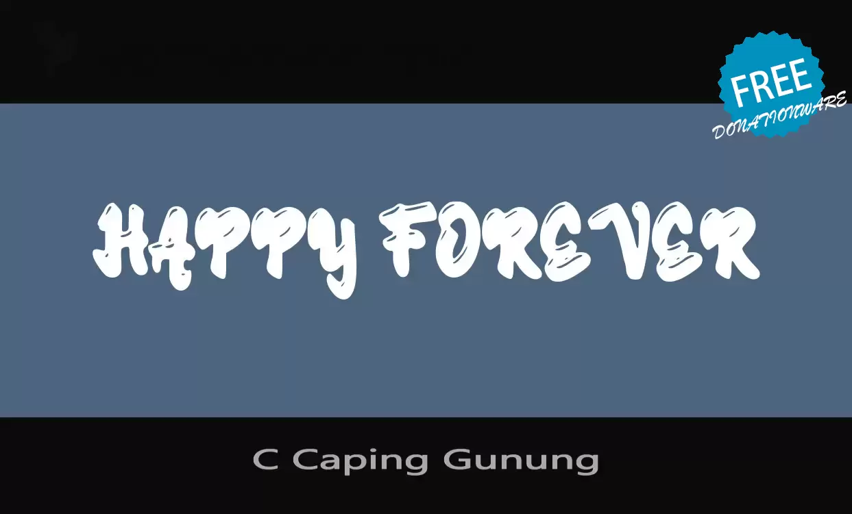 「C-Caping-Gunung」字体效果图