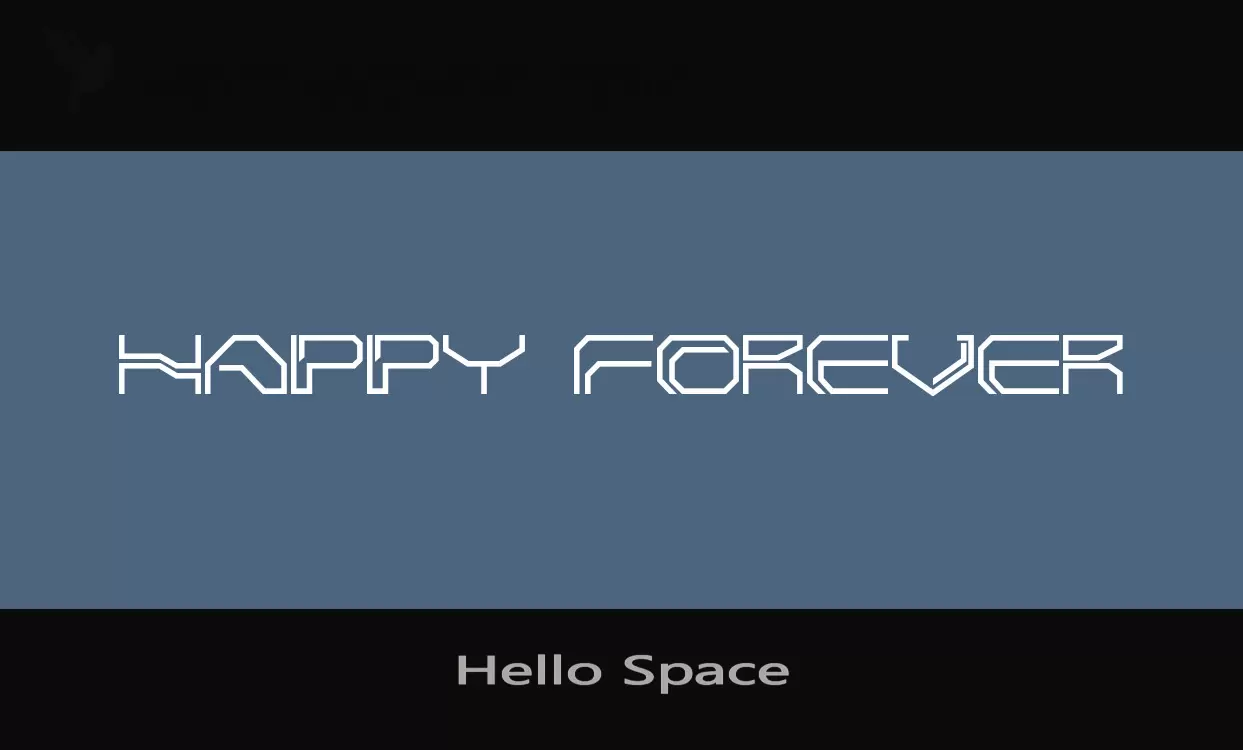 Font Sample of Hello-Space