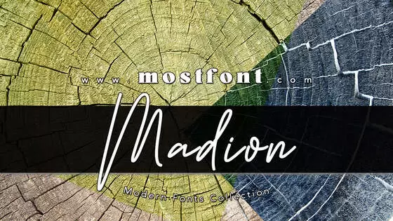 Typographic Design of Madion