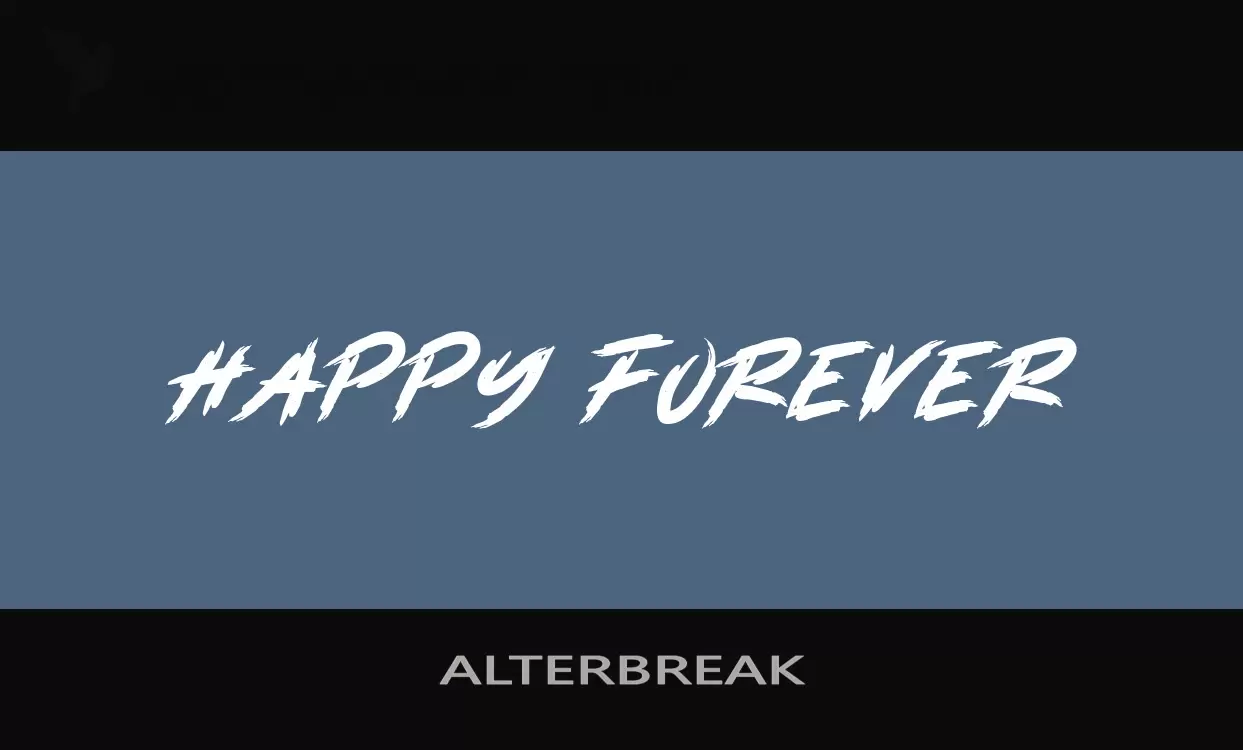 Font Sample of ALTERBREAK