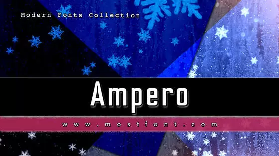 「Ampero」字体排版图片