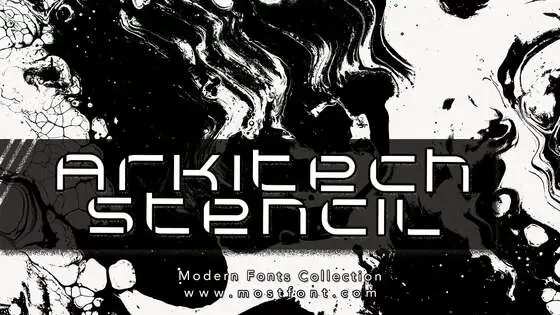 Typographic Design of Arkitech-Stencil