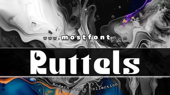 「Ruttels-Demo」字体排版样式