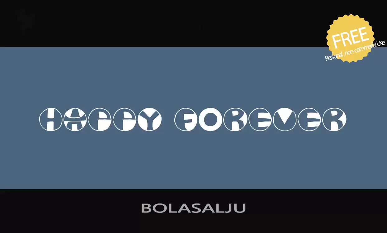 「BOLASALJU」字体效果图