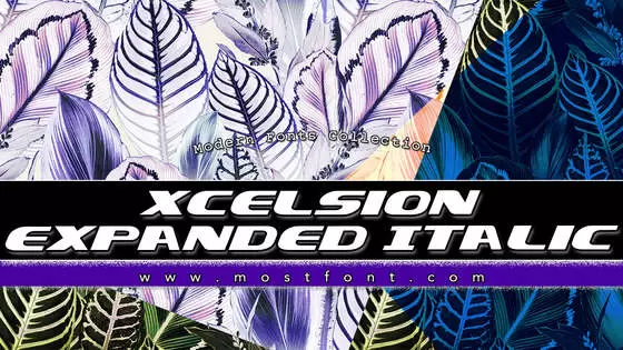 「Xcelsion-Expanded-Italic」字体排版图片