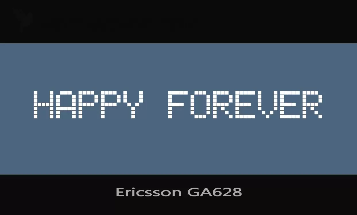 Font Sample of Ericsson-GA628