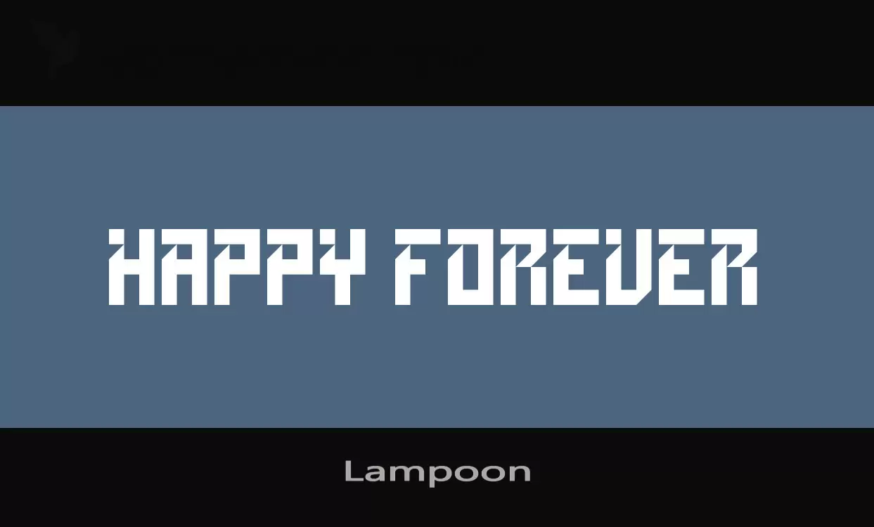 Font Sample of Lampoon