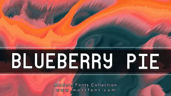 Typographic Design of Blueberry-Pie