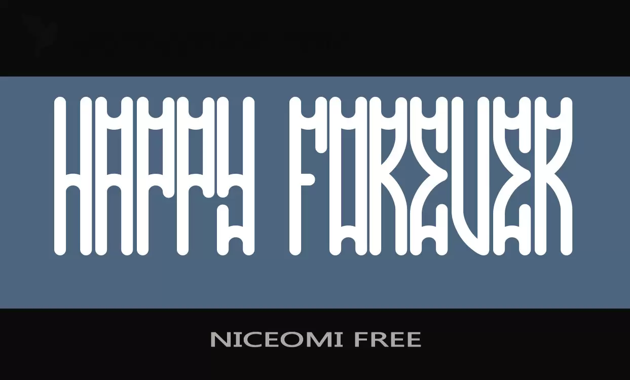 Font Sample of NICEOMI-FREE