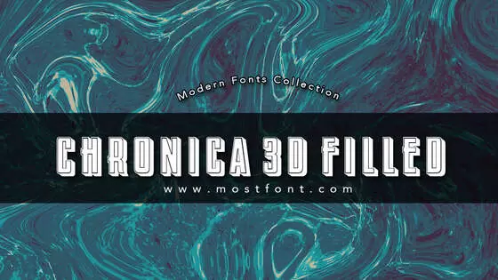 「Chronica-3D-Filled」字体排版样式