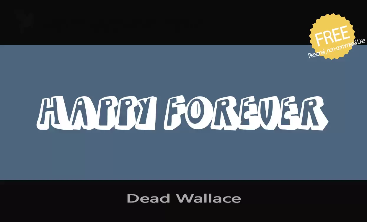 「Dead-Wallace」字体效果图