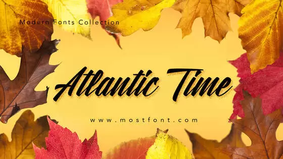 Typographic Design of Atlantic-Time