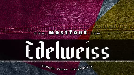 Typographic Design of Edelweiss