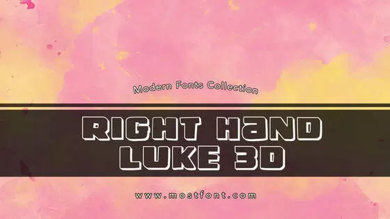 Typographic Design of Right-Hand-Luke-3D