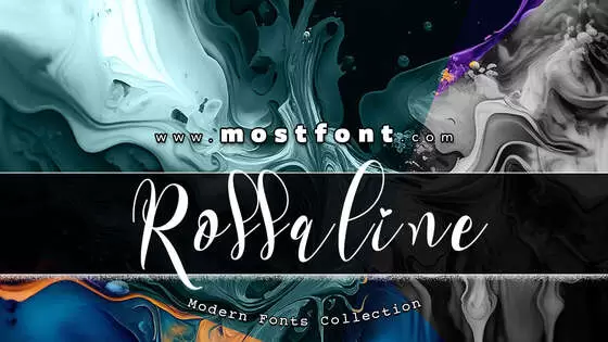 Typographic Design of Rossaline