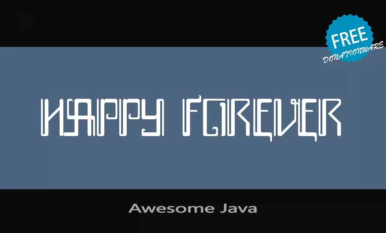 Font Sample of Awesome-Java