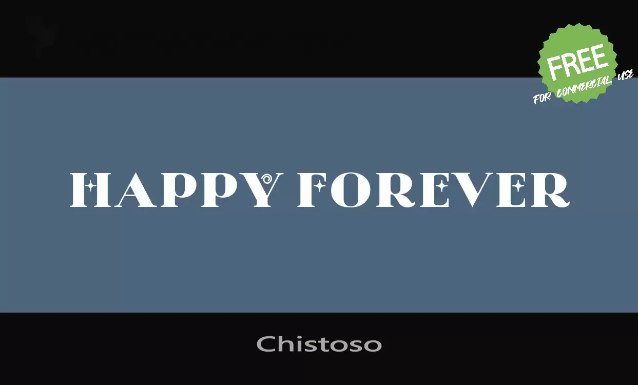 Font Sample of Chistoso