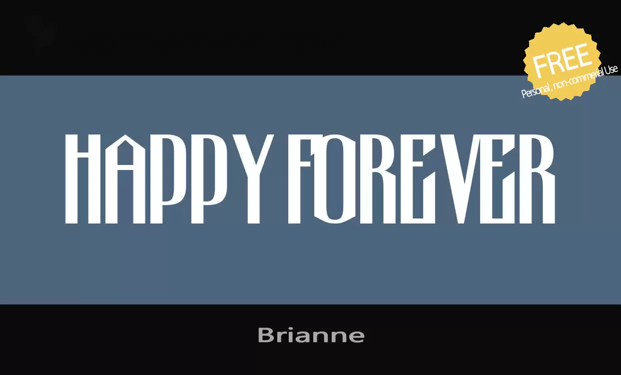 Font Sample of Brianne