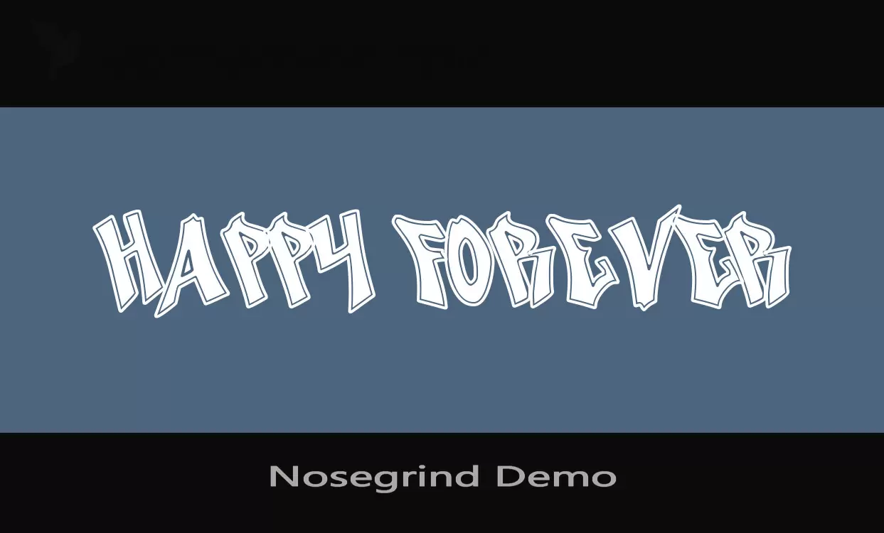 Font Sample of Nosegrind-Demo