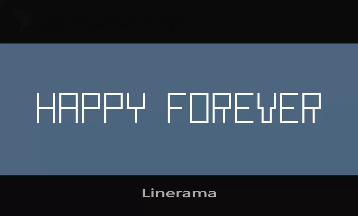 Font Sample of Linerama