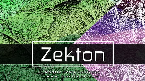 「Zekton」字体排版图片