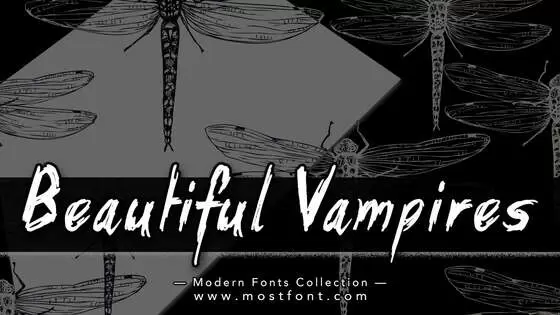 「Beautiful-Vampires」字体排版样式