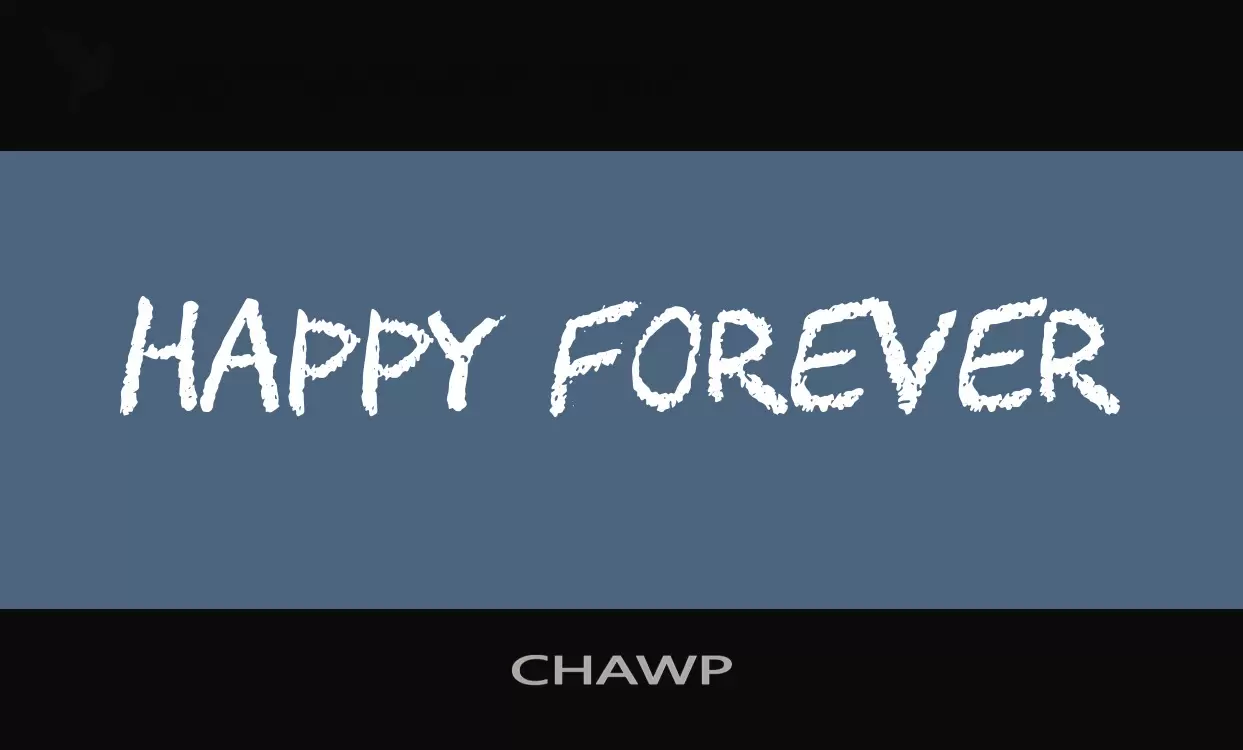 Font Sample of CHAWP