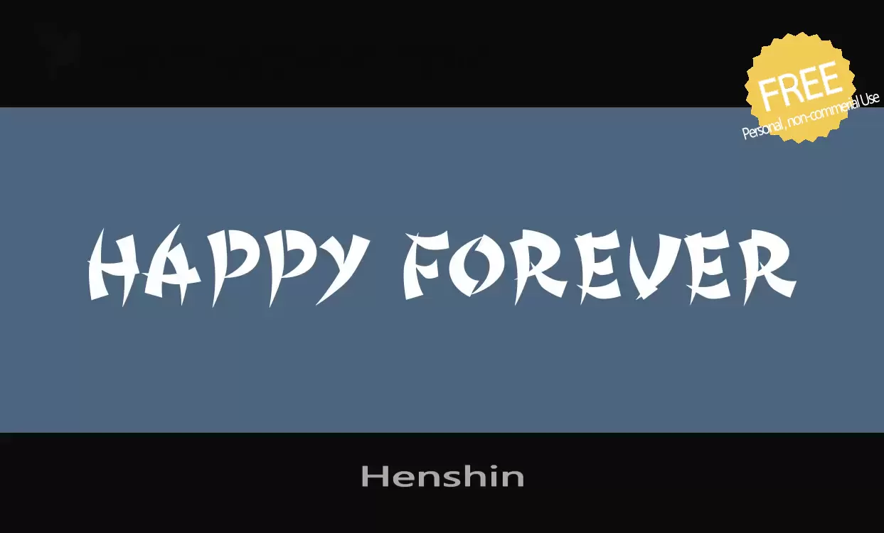 Font Sample of Henshin