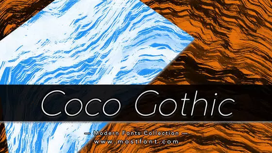 「Coco-Gothic」字体排版样式