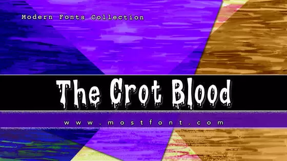 Typographic Design of The-Crot-Blood