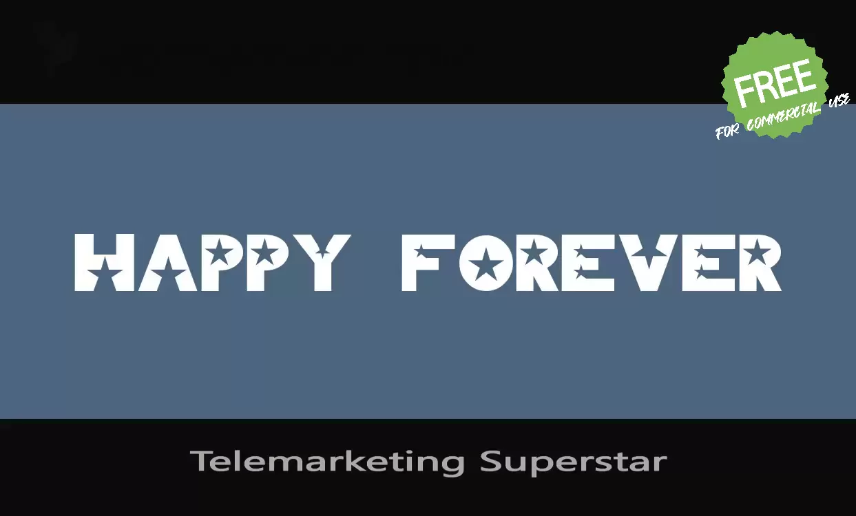 「Telemarketing Superstar」字体效果图