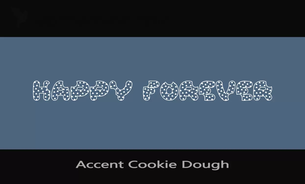 「Accent-Cookie-Dough」字体效果图